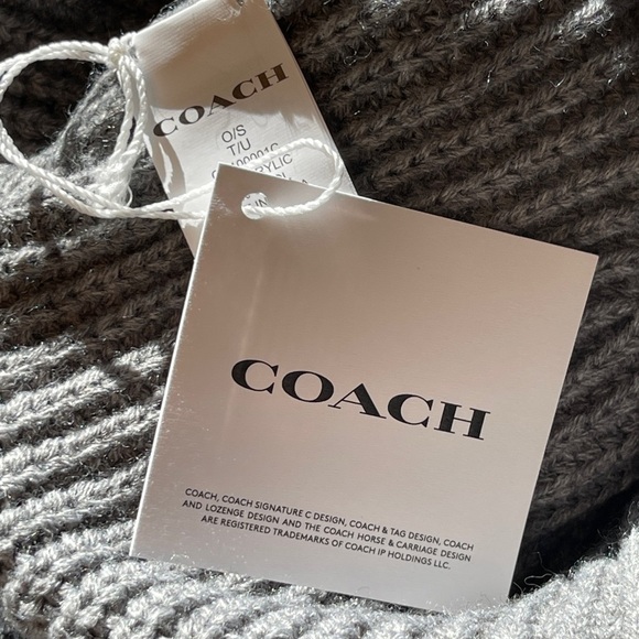 COACH Patch Beanie In Dove Grey Unisex main image 11